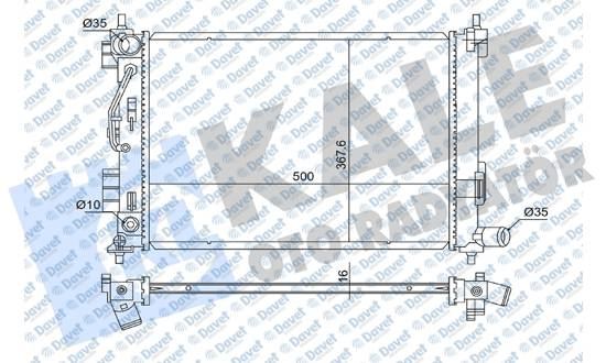 MGA-80330 Su Radyatoru Brazing Hyundai I20 2020-